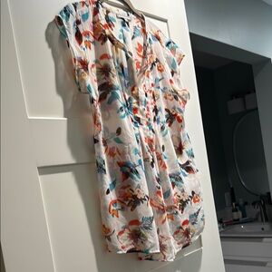 Daniel Rainn Cap Sleeve Blouse sz L